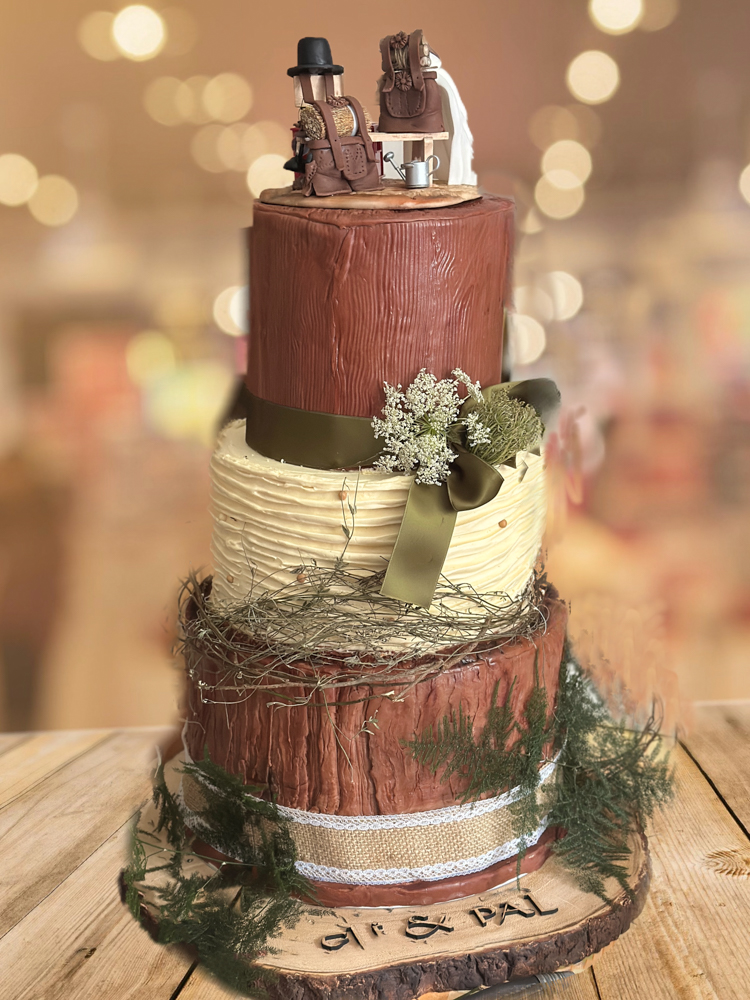 Hochzeitstorte rustikal